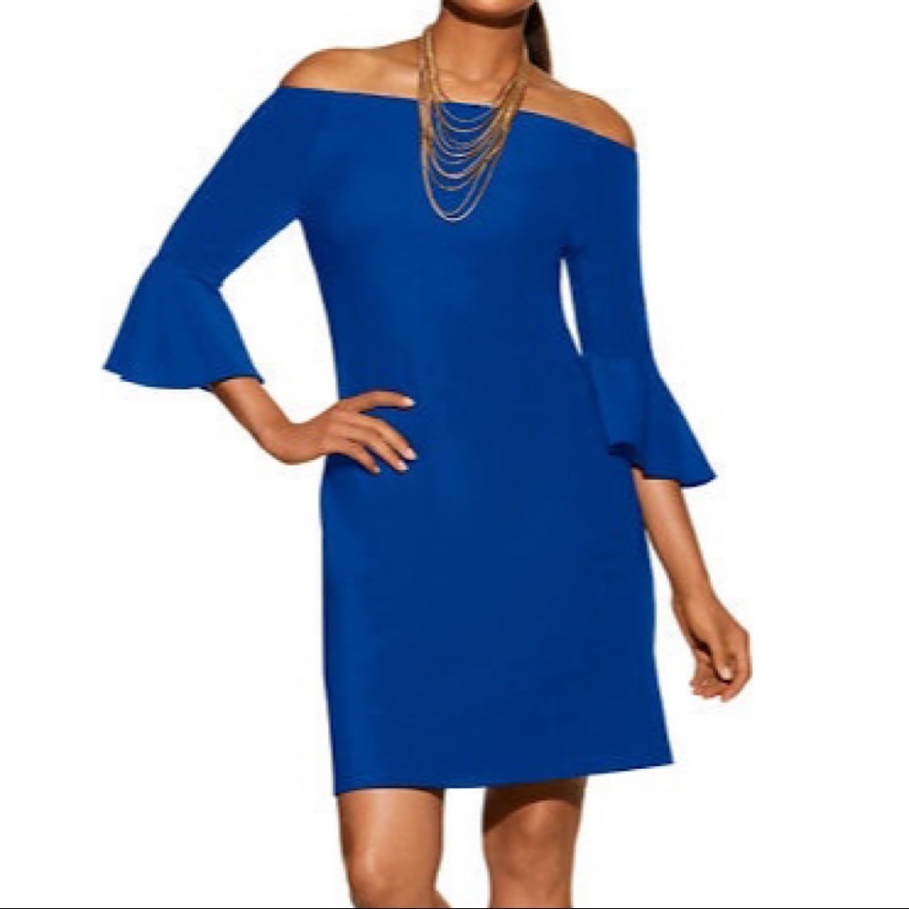 Boston Proper Royal Blue Travel Dress